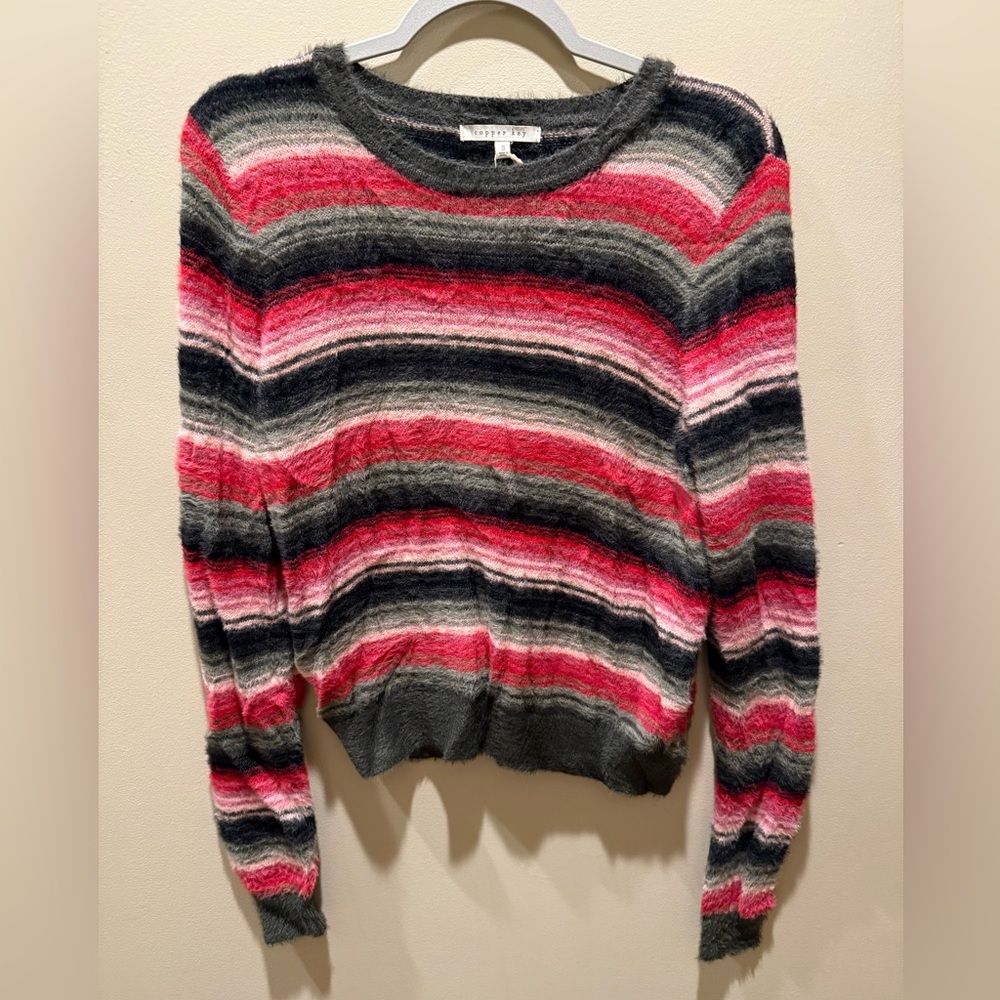 Brand New Copper Key Striped Sweater Women’s Small